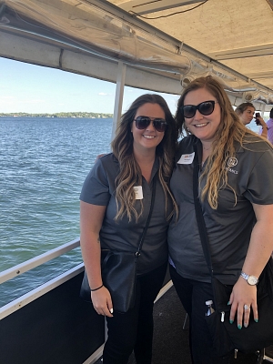 Hirenomics team members attend the 2019 MCA Networking Boat Cruise